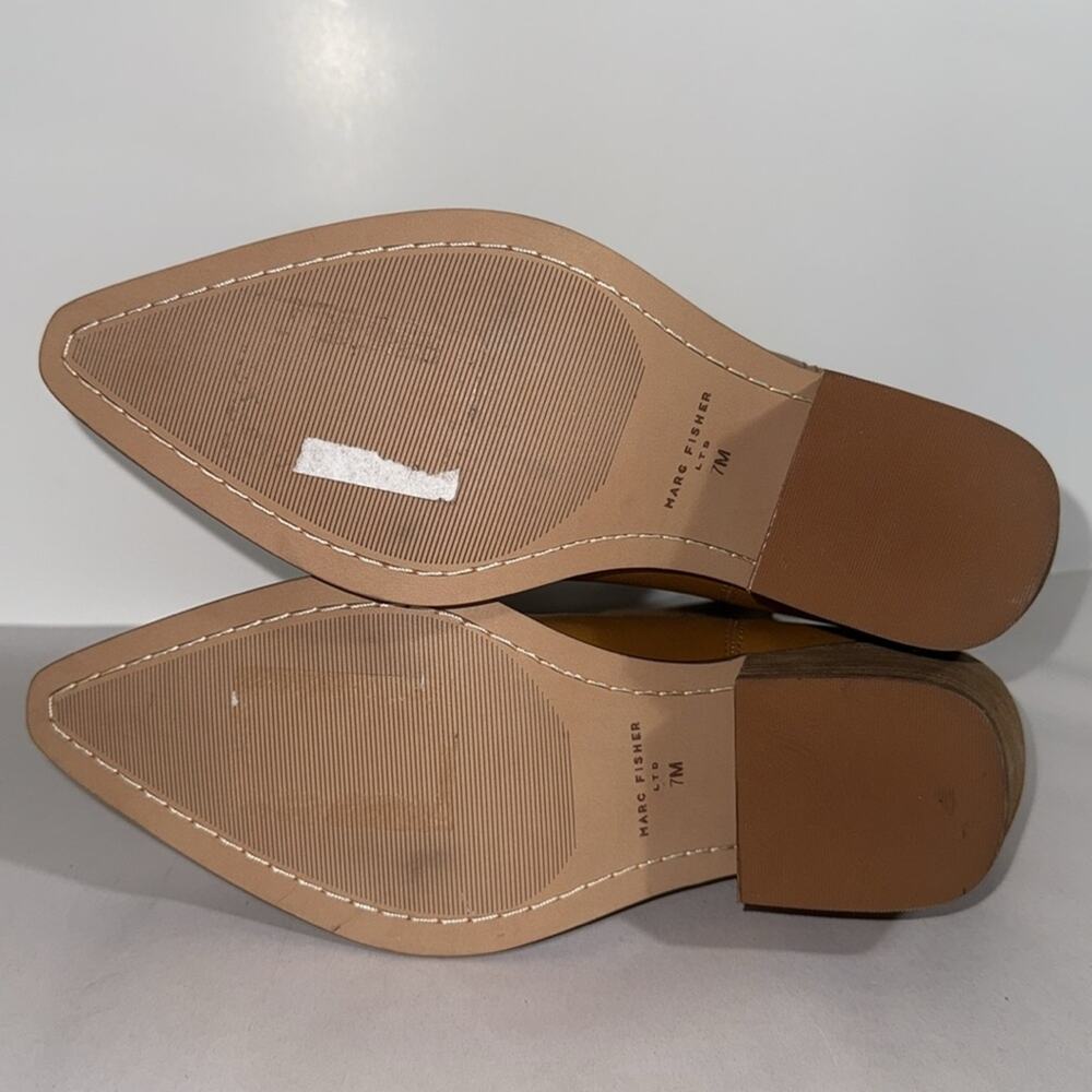 Marc Fisher giddy up bootie pointed-toe western bootie in a tan size 7 - Picture 5 of 8